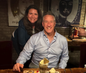 David Pearlman with his wife, Jennifer